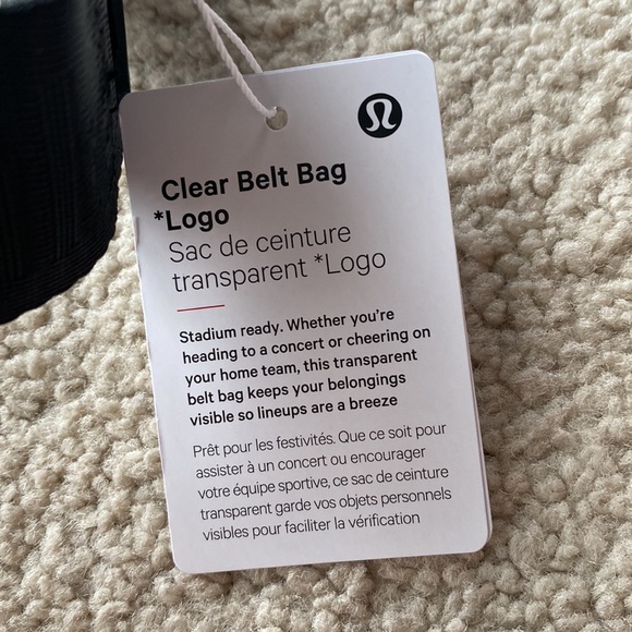 Lululemon Clear Everywhere Belt Bag NWT logo stadium - Picture 2 of 8